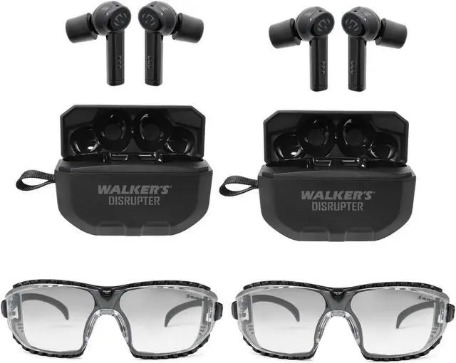 Main image of Walker's Disruptor Noise Canceling Bluetooth Earbuds 2 Pack Bundle