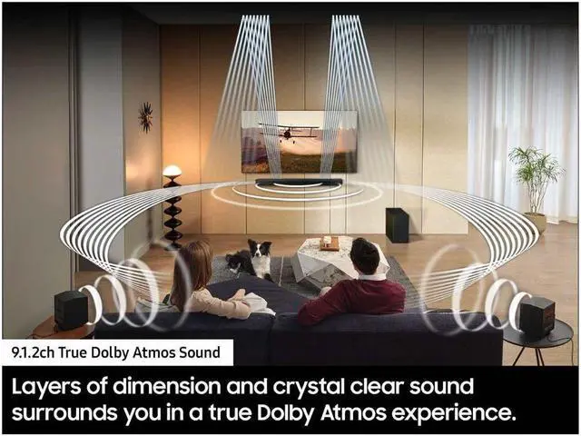 Alt view image 4 of 7 - Samsung Q Series HW Q910D True Dolby Atmos Black Soundbar and Rear Speakers