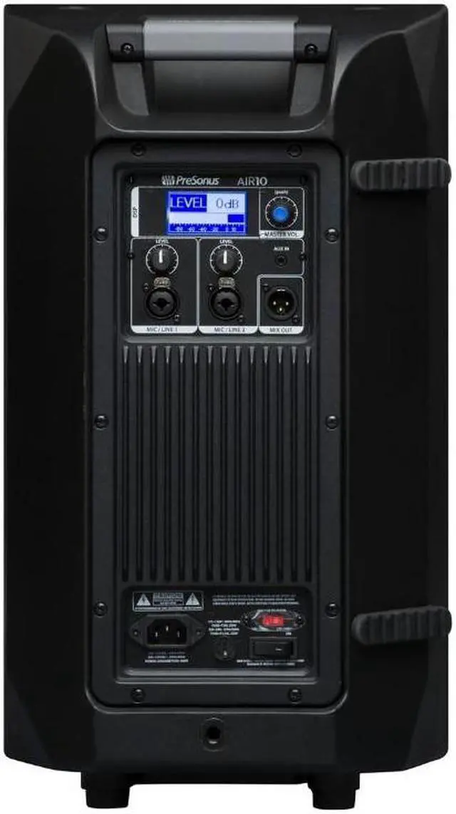 Alt view image 7 of 7 - Presonus AIR10 2-Way 10-Inch 1200W Active Loudspeaker with Microphone Cable and Guitar Cable