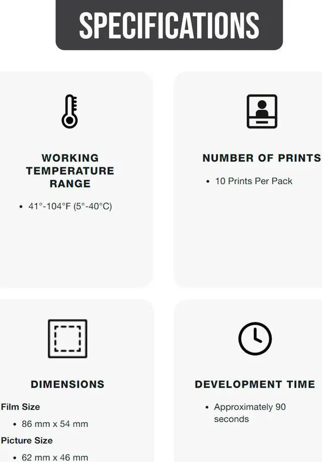 Alt view image 4 of 7 - Fujifilm INSTAX MINI Soft Lavender Instant Print Film 10 Pack Bundle