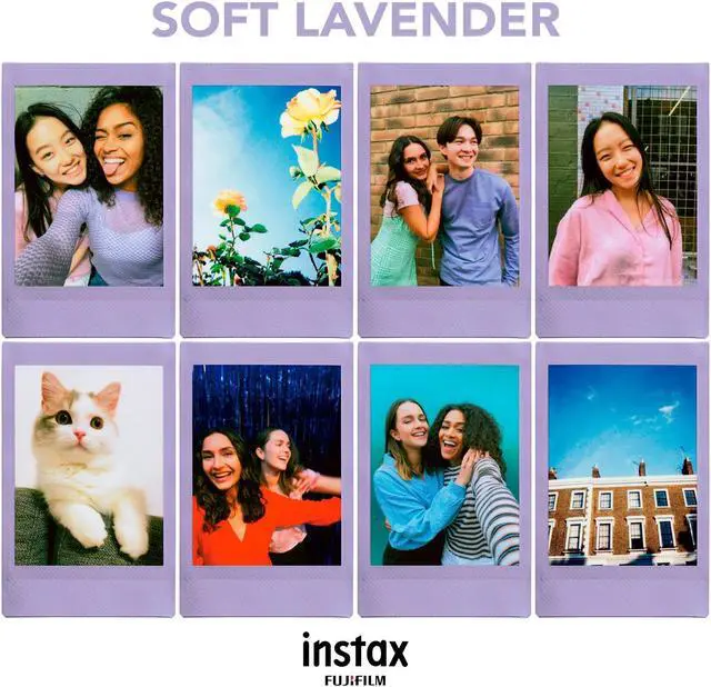 Alt view image 6 of 7 - Fujifilm INSTAX MINI Soft Lavender Instant Print Film 10 Pack Bundle