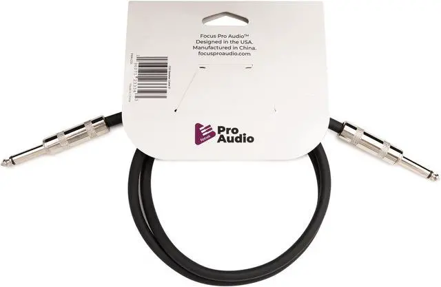 Alt view image 3 of 3 - FocusProAudio 1/4in to 1/4in Speaker Cable, 3ft (14 Gauge Wire)