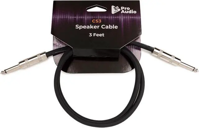 Main image of FocusProAudio 1/4in to 1/4in Speaker Cable, 3ft (14 Gauge Wire)