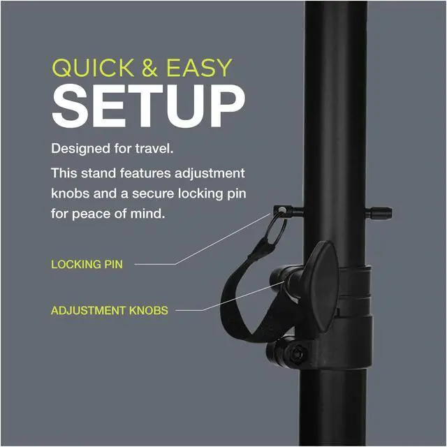 Alt view image 4 of 7 - Knox Gear Tripod Speaker Stand