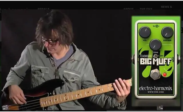 Alt view image 11 of 11 - Electro-Harmonix Nano Bass Big Muff fuzz pedal