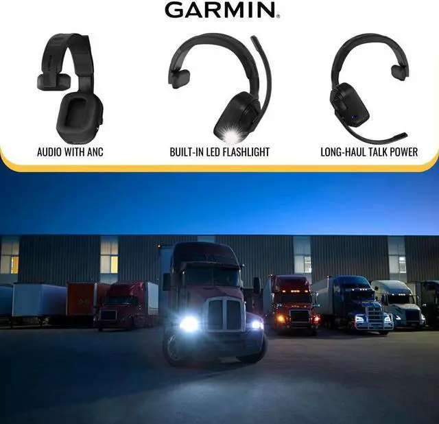 Alt view image 5 of 7 - Garmin dezl Ergonomic Headset 110 for Truckers Black Single Ear Bundle