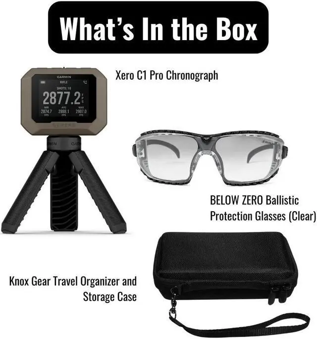 Alt view image 7 of 7 - Garmin Xero C1 Pro IPX7 Water Resistant Chronograph Bundle