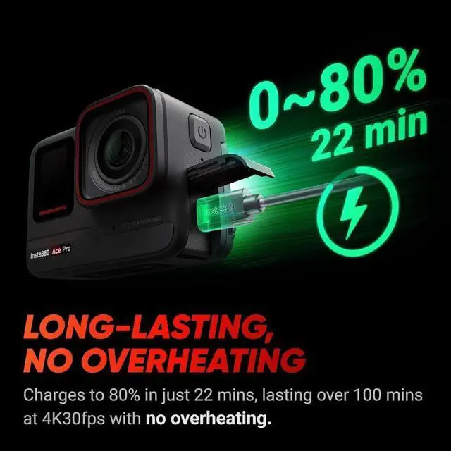 Alt view image 8 of 8 - Insta360 - Ace Pro AI-Powered Waterproof Action Camera - Black