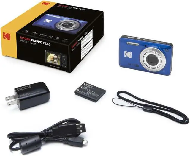 Alt view image 12 of 20 - Kodak PIXPRO FZ55 Friendly Zoom Digital Camera, Blue #FZ55-BL