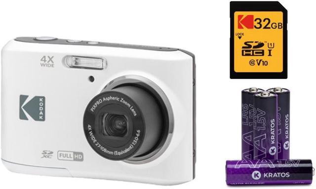 Main image of Kodak PIXPRO FZ45 Digital Camera (White) with 32GB SD Card and 4 AA Batteries