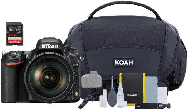 Main image of Nikon D7500 DSLR Camera with 128GB Extreme Pro SD Card and Camera Bag Bundle