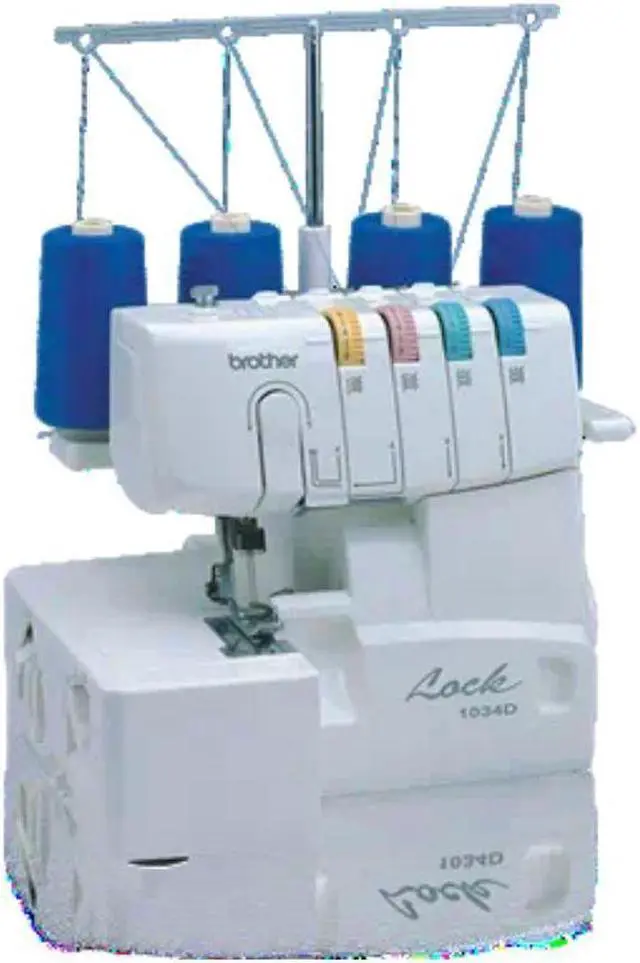 Alt view image 2 of 6 - Brother Serger Heavy Duty White Overlock Machine with 1300 Stitches Per Minute