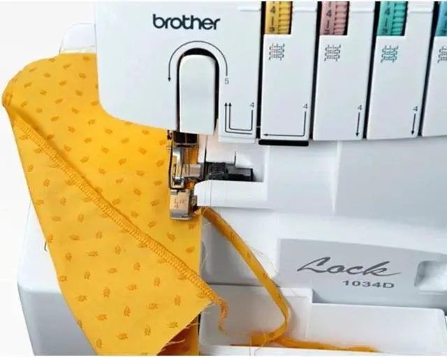 Alt view image 3 of 6 - Brother Serger Heavy Duty White Overlock Machine with 1300 Stitches Per Minute