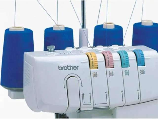 Alt view image 5 of 6 - Brother Serger Heavy Duty White Overlock Machine with 1300 Stitches Per Minute