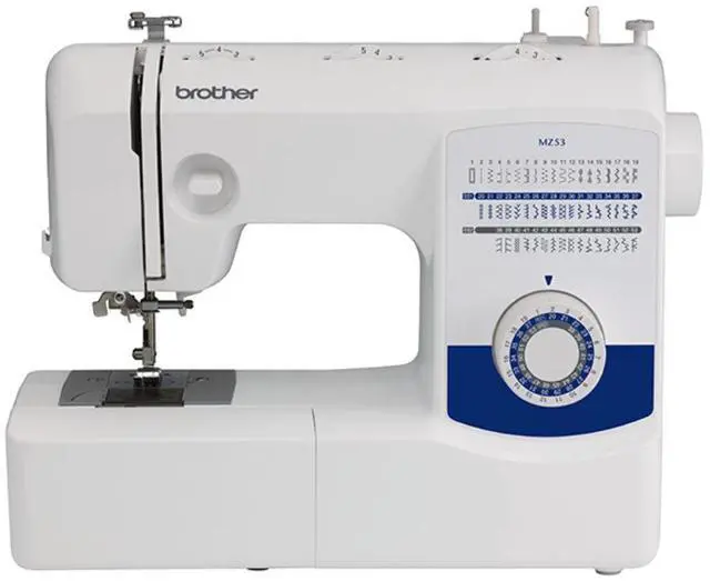 Alt view image 2 of 4 - Brother MZ53 Full-Size Sewing Machine with 53 Built-in Stitches, One-Step Buttonhole Stitch, Buttonhole Foot and Finger Guard
