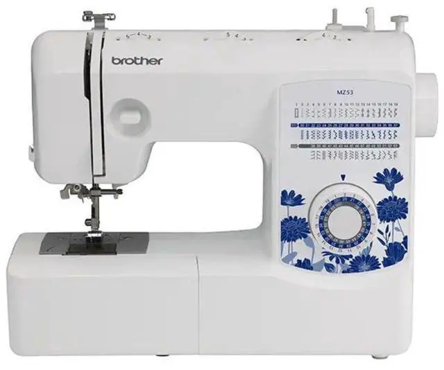 Main image of Brother MZ53 Full-Size Sewing Machine with 53 Built-in Stitches, One-Step Buttonhole Stitch, Buttonhole Foot and Finger Guard