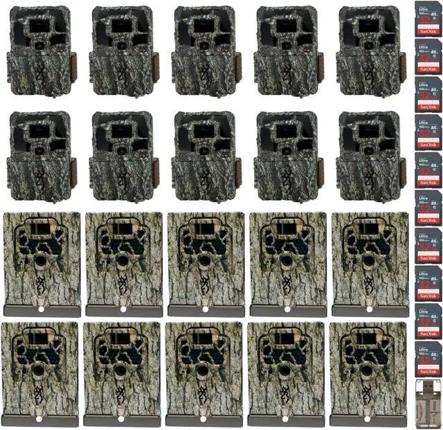 Main image of Browning Dark Ops Pro X Trail Camera w/SD Cards, Security Box Bundle (10-Pack)