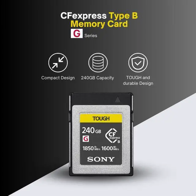 Alt view image 2 of 7 - Sony 240GB CFexpress Type B TOUGH Memory Card Bundle