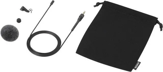 Alt view image 6 of 14 - Sony Pro-Quality Lavalier Microphone ECM-L1 with plug-in power