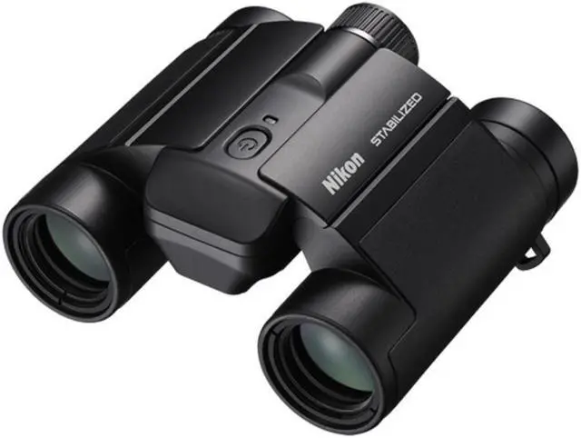 Main image of Nikon 10x25 S Black Stabilized Binoculars with Stabilization Technology