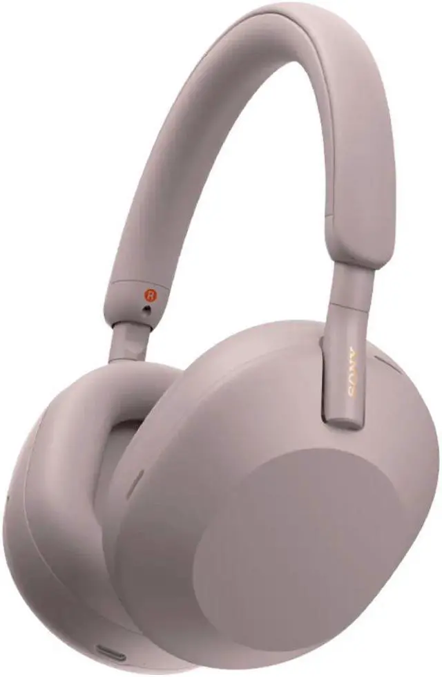 Alt view image 7 of 12 - Sony WH1000XM5P Noise-Canceling Over-Ear Headphones - Pink