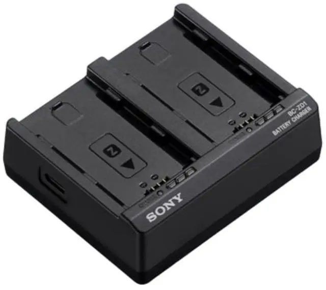 Alt view image 2 of 10 - Sony BC ZD1 Black Dual Battery Charger for Sony Z Battery Model NP FZ100