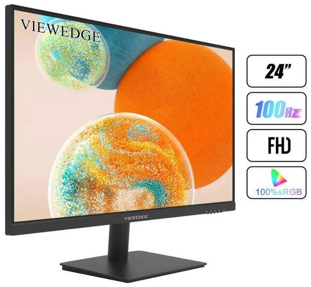 Alt view image 8 of 11 - Viewedge 24 Inch Monitors - FHD 1080p 100Hz (Supports 75hz) Computer Monitor 24 inch with Bluelight Filter HDMI VGA Ports, 100x100 mm Wall Mountable, Ultra Thin Bezel Designed