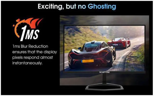 Alt view image 11 of 12 - Sceptre New 24.5-inch Gaming Monitor 240Hz 1ms DisplayPort x2 HDMI x2 100% sRGB AMD FreeSync Premium Build-in Speakers, Machine Black 2024 (E255B-FWD240 Series) (E255B-FWD240)
