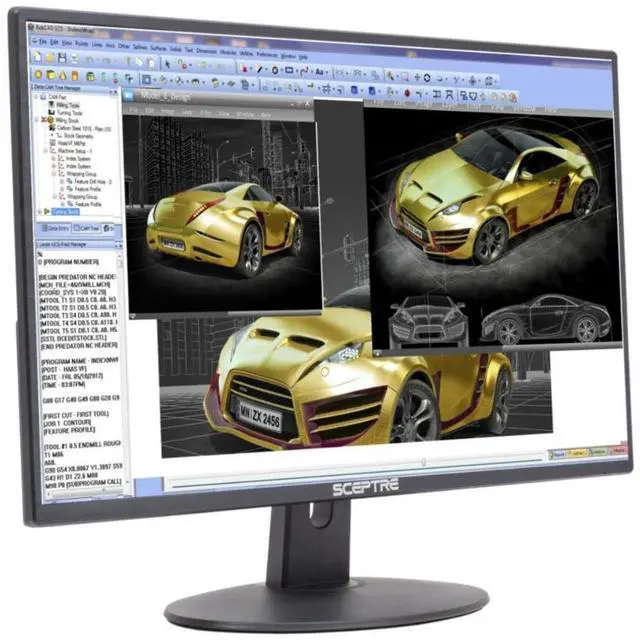 Alt view image 10 of 11 - Sceptre E275W-19203R 27 inch1080P LED Monitor 99% sRGB 2X HDMI VGA Build-In Speakers, Machine Black (E275W-19203R series)