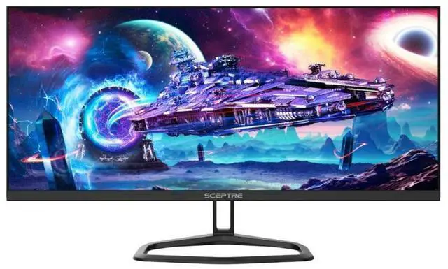 Alt view image 8 of 14 - Sceptre 30-inch IPS Monitor 21:9 DisplayPort x2 up to 210Hz 1ms Ultra Wide/Slim Build-in Speakers, Machine Black 2024 (E305B-FU200T)