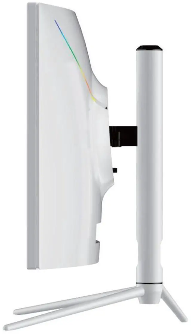 Alt view image 7 of 12 - Sceptre Curved 32-inch QHD Gaming Monitor 2560 x 1440 up to 165Hz 144Hz 1ms HDR1000 99% sRGB, Light Sensor Height Adjustable DP HDMI USB Type C 3.1 Build-in Speakers Nebula White (C325B-QWN168W)
