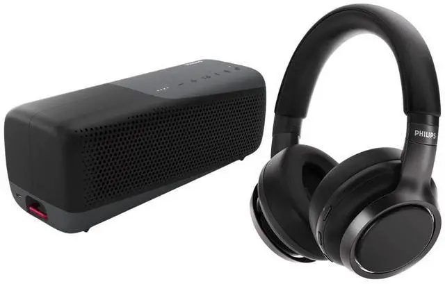 Main image of Philips S7807 Wireless Bluetooth Speaker with Philips H9505BK Headphones Bundle