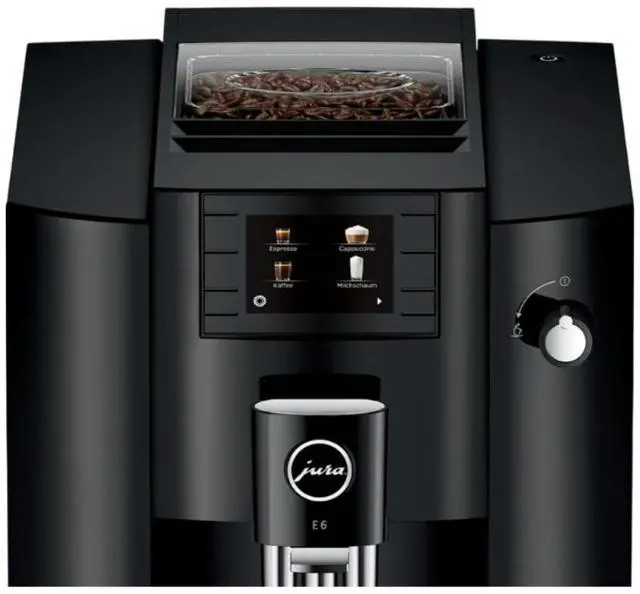 Alt view image 4 of 7 - Jura 15622 E6 2.8 Inch Color Display Automatic Piano Black Espresso Machine