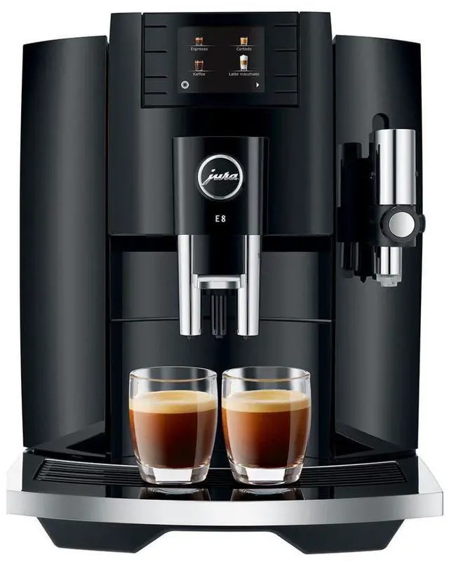 Main image of Jura E8 (NAA) 4th Gen Automatic Coffee Machine Black-Certified Refurbished