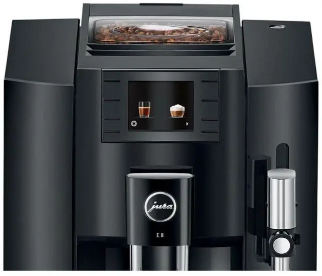 Alt view image 4 of 7 - Jura E8 (NAA) 4th Gen Automatic Coffee Machine Black-Certified Refurbished