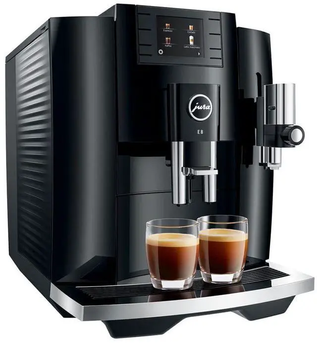 Alt view image 3 of 7 - Jura E8 (NAA) 4th Gen Automatic Coffee Machine Black-Certified Refurbished