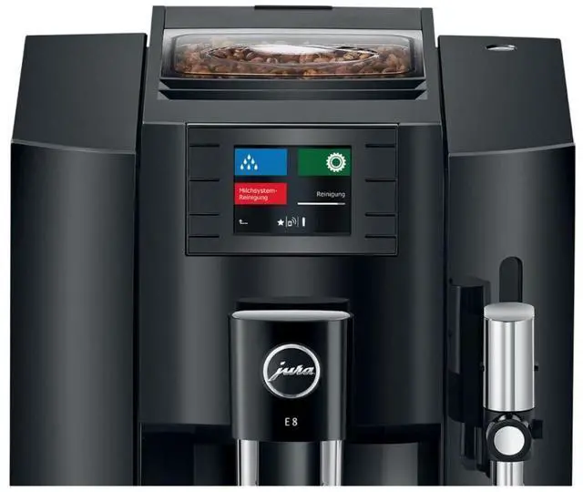 Alt view image 5 of 7 - Jura E8 (NAA) 4th Gen Automatic Coffee Machine Black-Certified Refurbished