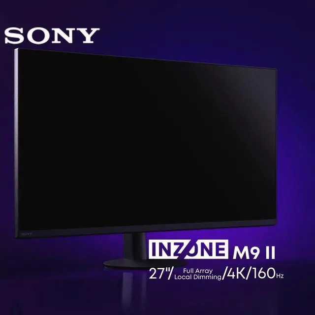 Alt view image 2 of 7 - Sony INZONE M9 II 4K UHD 27 Inch Full Array Gaming Monitor and Earbuds Bundle