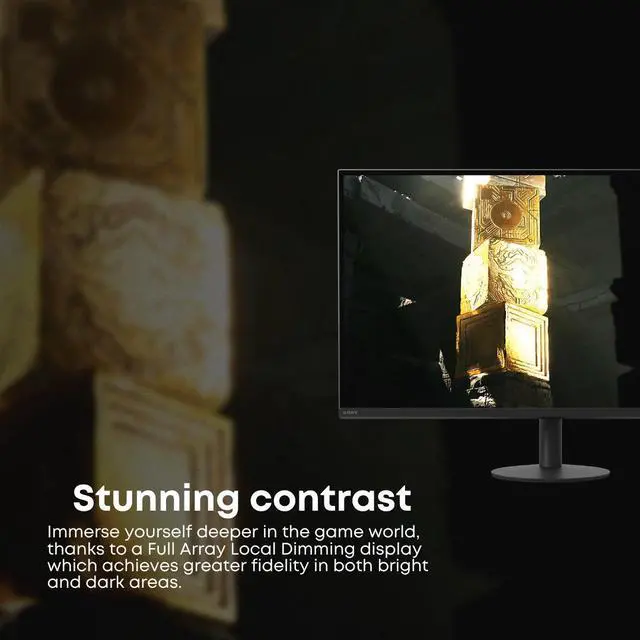 Alt view image 3 of 7 - Sony INZONE M9 II 4K UHD 27 Inch Full Array Gaming Monitor and Earbuds Bundle