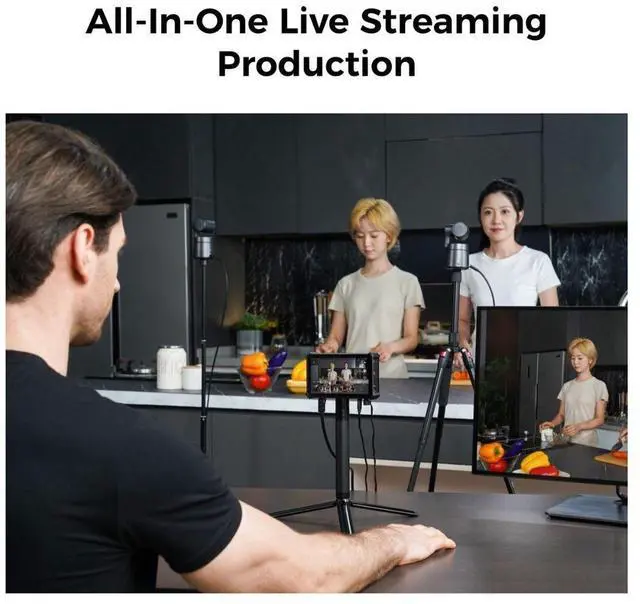 Alt view image 4 of 7 - OBSBOT Talent 5.4" Touchscreen HDMI/USB Live Streaming Recording Monitor