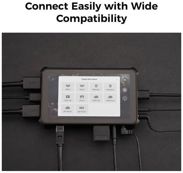 Alt view image 6 of 7 - OBSBOT Talent 5.4" Touchscreen HDMI/USB Live Streaming Recording Monitor