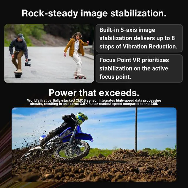 Alt view image 5 of 7 - Nikon Z6III FX Format Mirrorless Camera with 24 to 70mm f4 S Lens Bundle