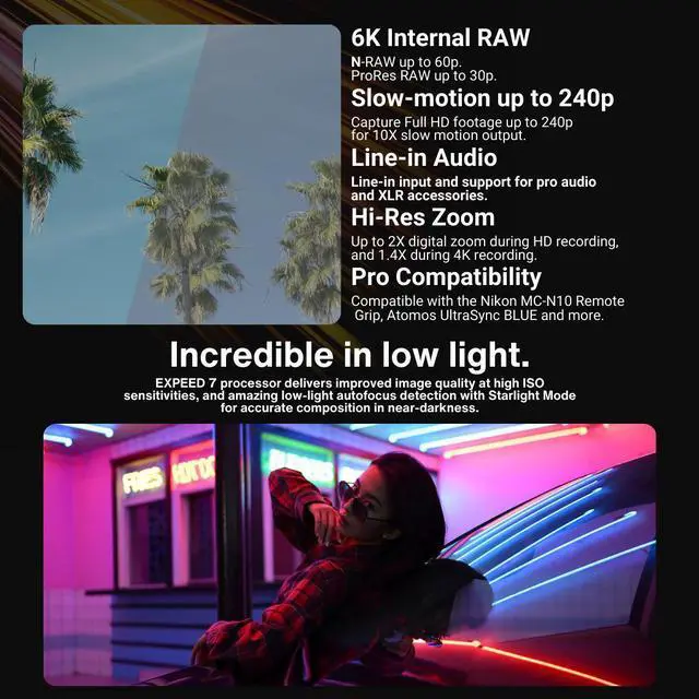 Alt view image 6 of 7 - Nikon Z6III FX Format Mirrorless Camera with 24 to 70mm f4 S Lens Bundle