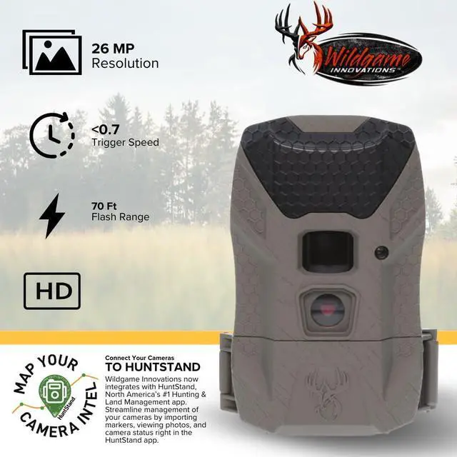 Alt view image 2 of 6 - Wildgame Innovations Wraith 2.0 Lightsout Trail Camera with 40 Infrared LEDs (2-Pack) Bundle with 32GB Ultra SDHC UHS-I Memory Card (2-Pack) and 4-In-1 USB Card Reader (5 Items)