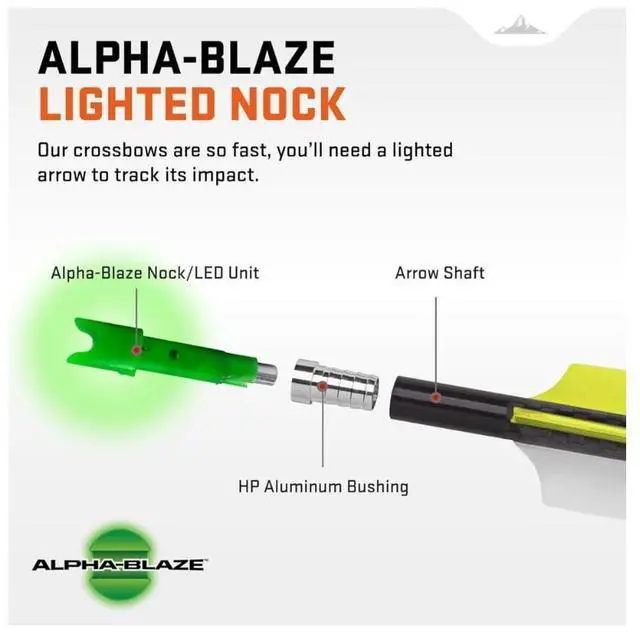 Alt view image 2 of 7 - TenPoint Wicked Ridge Ready-to-Hunt Accessory Package with Green LED Nocks, Broadhead Arrows, Crossbow Sling, and Conditioner