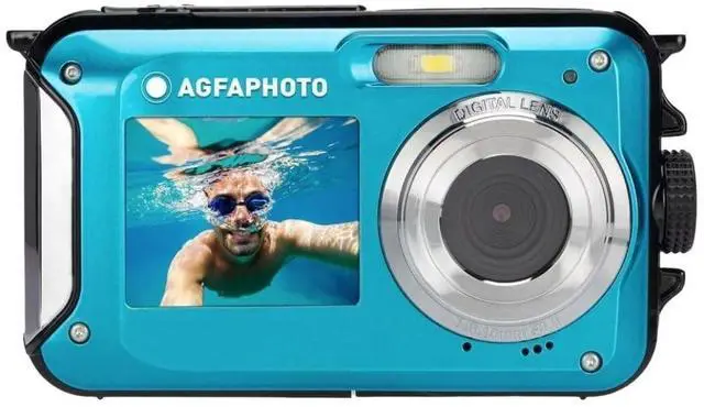 Main image of AGFAPhoto WP8000 24MP Waterproof Digital Camera with 3x Optical Zoom, Micro Four Thirds Mount, Full-Frame Sensor, and 16:9 Aspect Ratio (Blue)