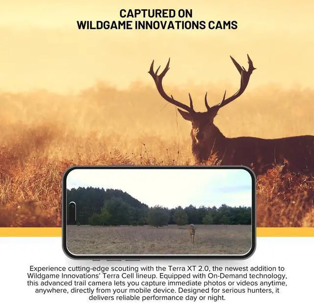 Alt view image 3 of 7 - Wildgame Innovations Terra XT 2.0 24MP Cellular Camera with 720p Video (Gray, 2-Pack) Bundle with 2 x 32GB Memory Card and Card Reader (5 Items)
