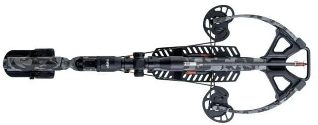 Alt view image 3 of 7 - TenPoint Invader M1 De-Cock 32-Inch Lightweight Compact Crossbow with 70-Yard Pro-View 400 Lighted Scope and 390 Fps Speed