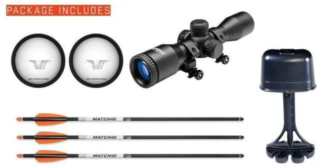Alt view image 5 of 7 - TenPoint Invader M1 De-Cock 32-Inch Lightweight Compact Crossbow with 70-Yard Pro-View 400 Lighted Scope and 390 Fps Speed