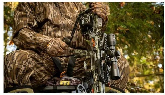 Alt view image 6 of 7 - TenPoint Invader M1 De-Cock 32-Inch Lightweight Compact Crossbow with 70-Yard Pro-View 400 Lighted Scope and 390 Fps Speed